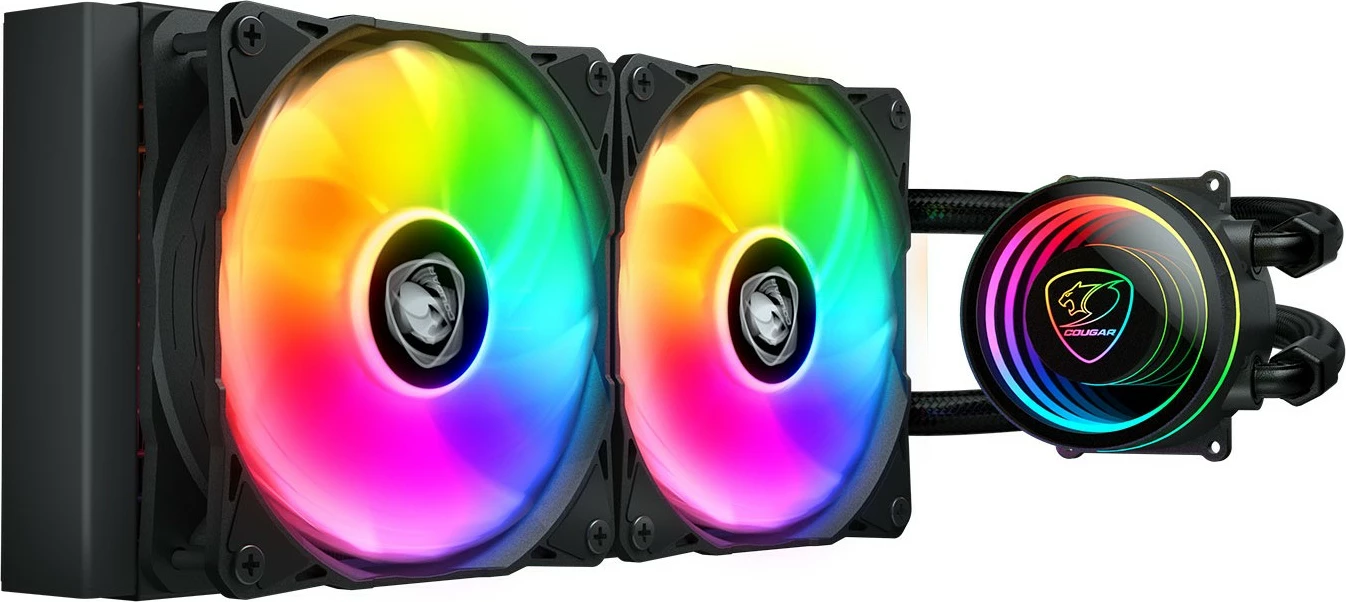 Ftohës uji CPU Cougar Poseidon Elite 240, ARGB, i zi