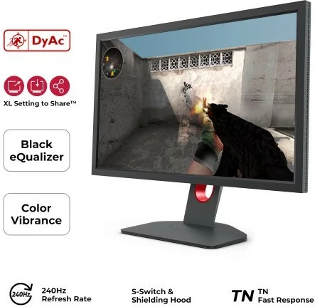 Monitor gaming ZOWIE XL2746K, 27", Full HD, 240Hz, 1ms, i zi