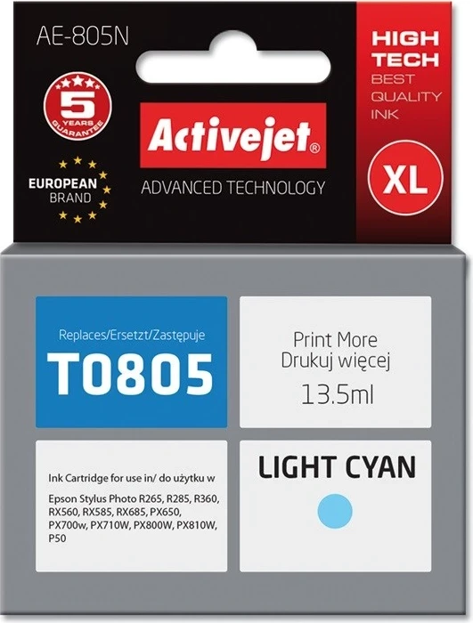 Ngjyrë zëvendësuese Activejet AE-805N për printer Epson, 13.5 ml