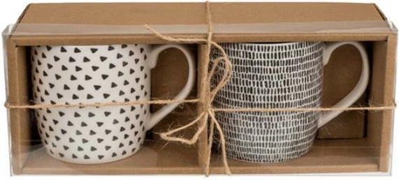 Set filxhanësh OUT OF THE BLUE, 2 copë, bardhë/zi