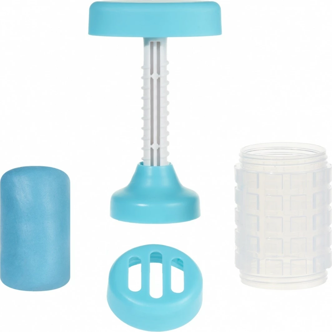 Set plastelinë modeluese MGA Wonder Factory Never Dry Dough me ekstruder, Kaltër