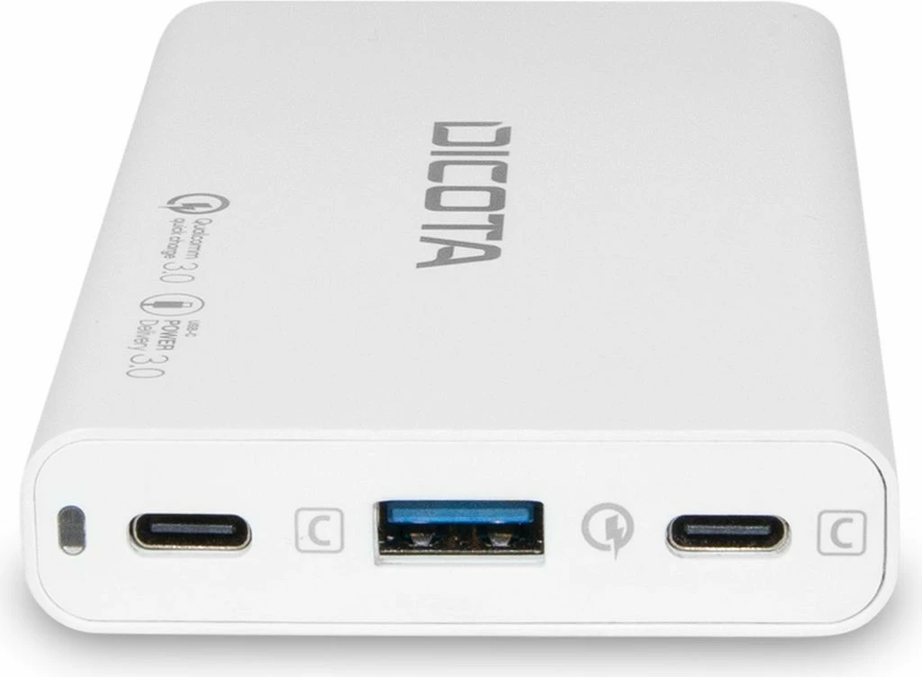 Karikues universal DICOTA D32056, 65W, USB Type-C, i bardhë