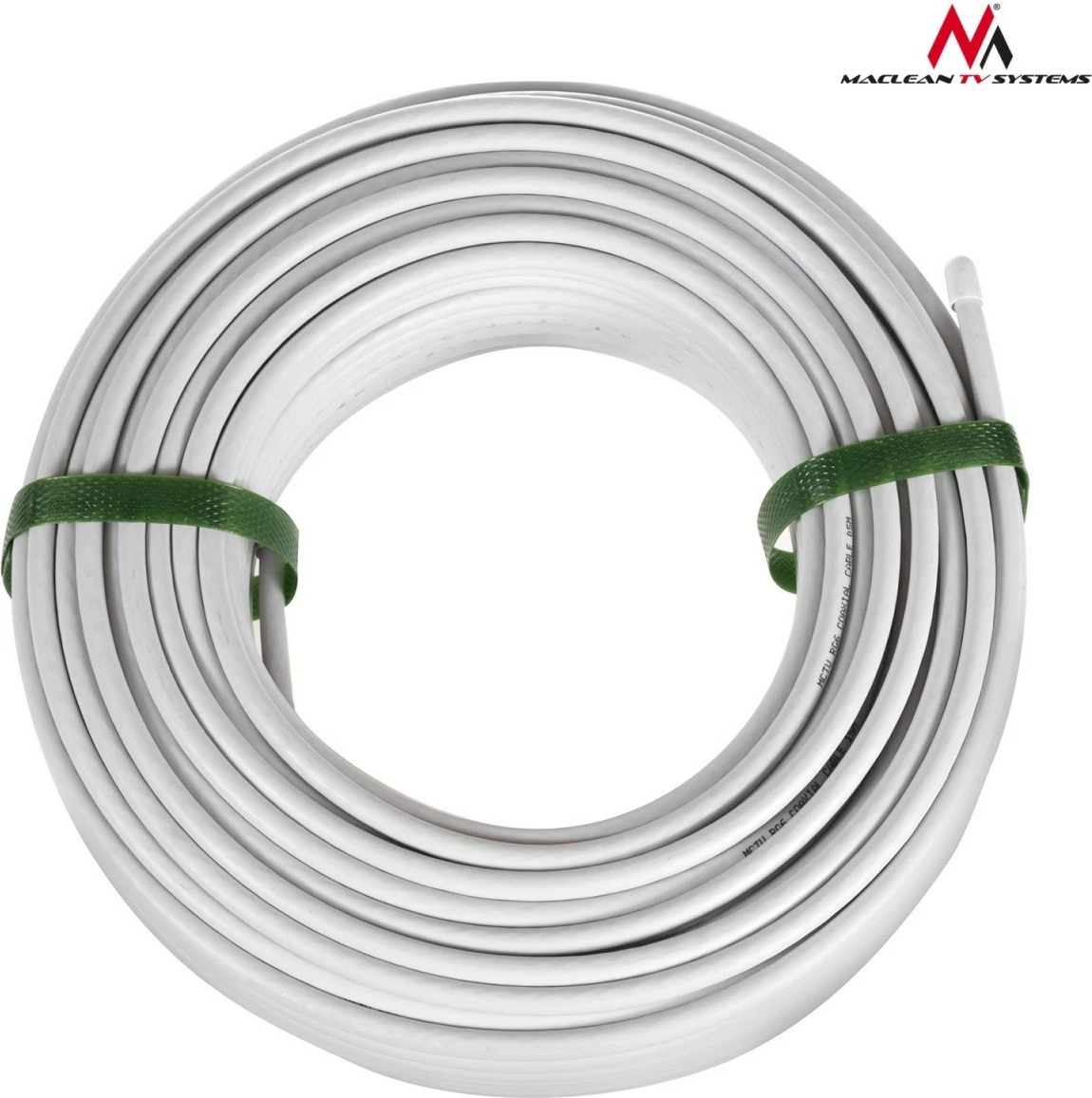 Kabllo koaksiale Maclean MCTV-571 RG6, 50m, e bardhë