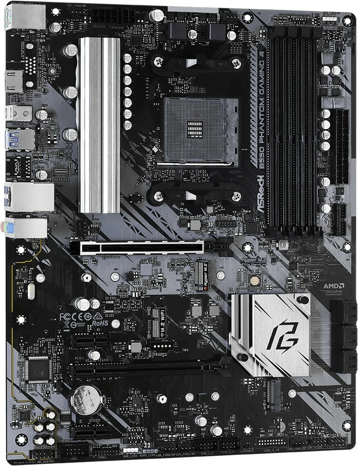 Pllakë amë ASRock B550 Phantom Gaming 4, Socket AM4, DDR4, ATX, e zezë