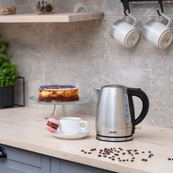 Ibrik elektrik MPM MCZ-118, 1 L, 1630 W, çelik inox