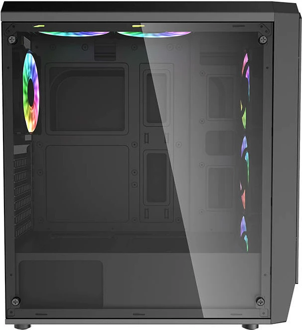 Kasë Darkflash Water Square 5, Middle Tower, ATX/M-ATX, pa ventilatorë, e zezë
