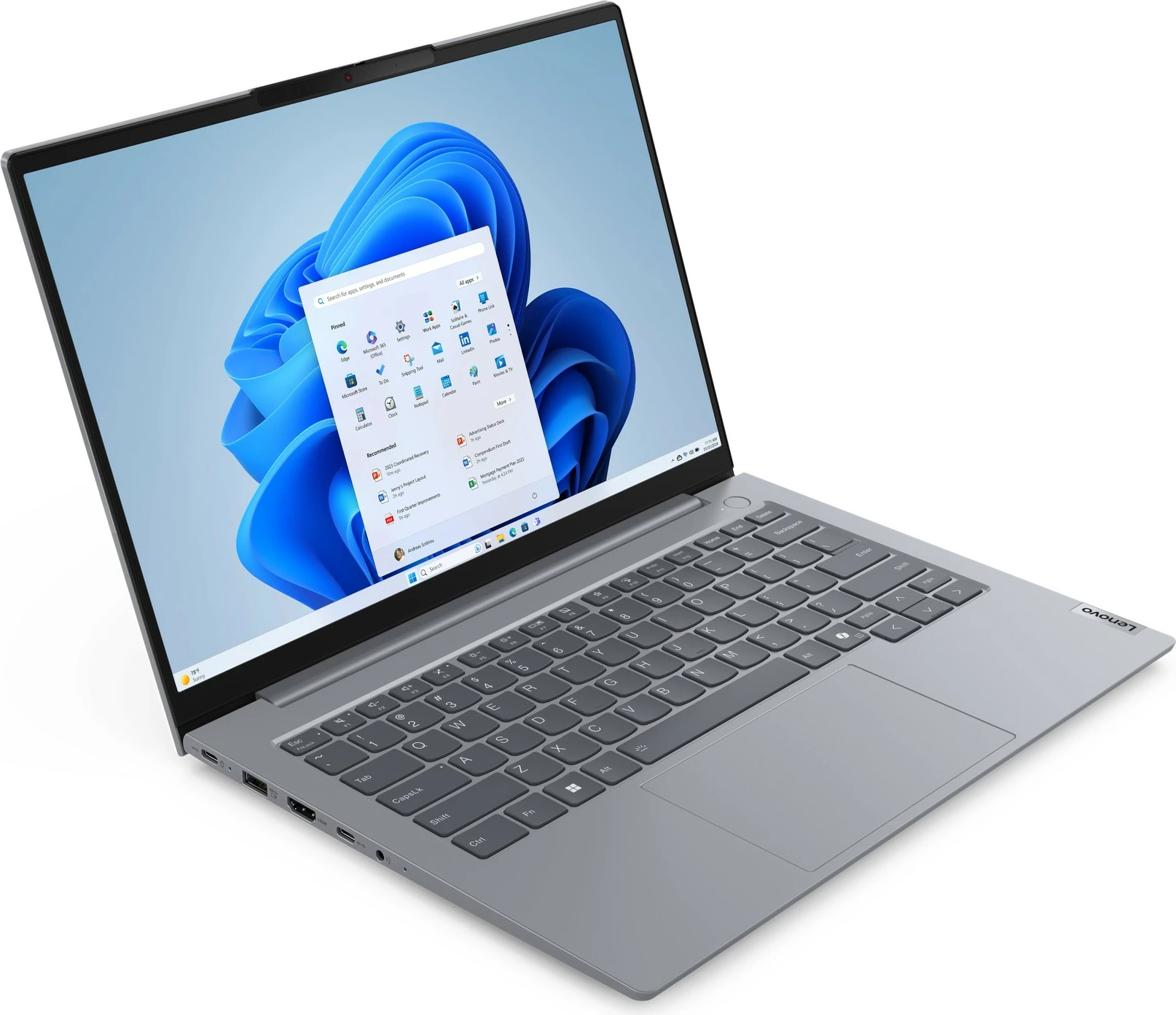 Kompjuter Lenovo ThinkBook 14, AMD Ryzen 5, 16GB RAM, 512GB SSD, 14 inch, Arctic Grey