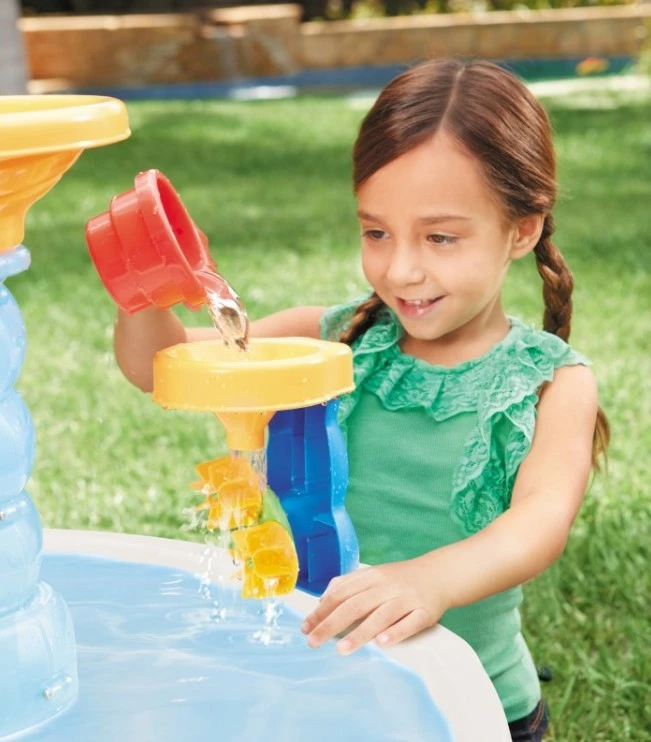 Tavolinë loje me ujë Little Tikes Water Table Sandbox Spiral Fountain, shumëngjyrëshe
