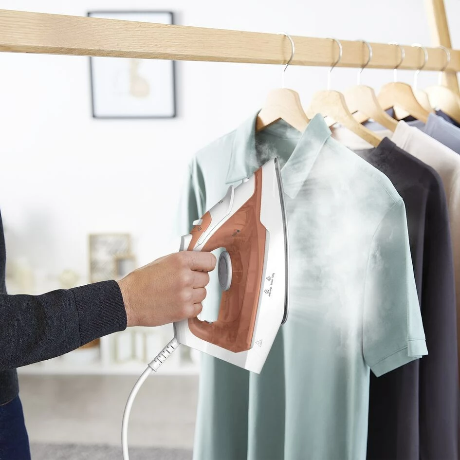 Hekur Tefal Virtuo 30 FV2C40E0, 2000 W, pllaka qeramike, pjeshkë/bardhë