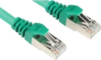 Kabllo rrjeti Sharkoon RJ45 Cat6 S/FTP 1.5m gjelbër