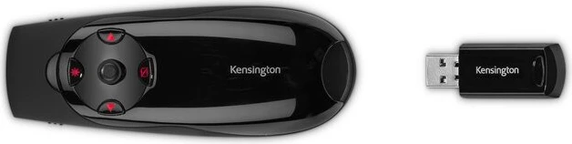 Prezenter wireless Kensington Presenter Expert, laser i kuq, kontroll kursor, RF, USB, 45 m, i zi