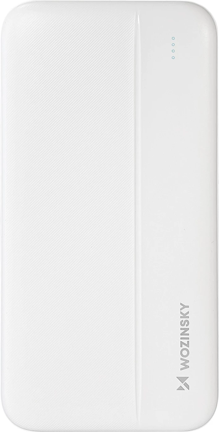 Powerbank Wozinsky WPBWE1, 10000mAh, 2x USB, Bardhë