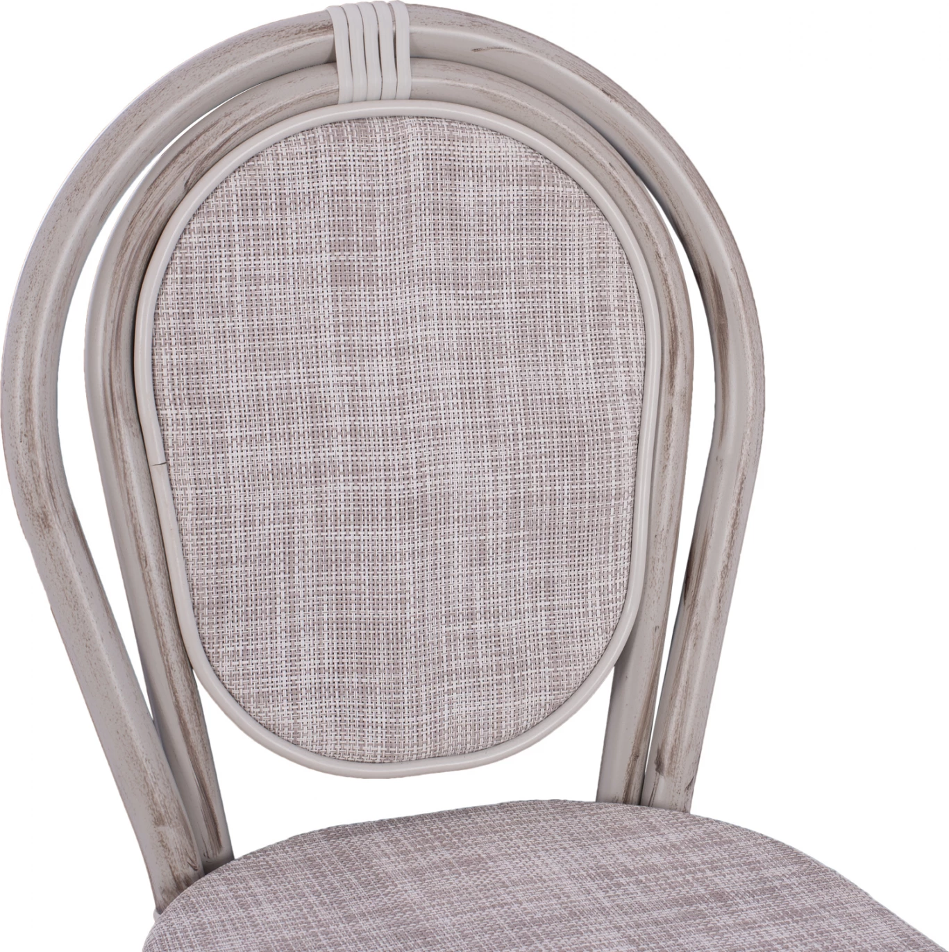 Karrige për bar alumin, pamje bambu, patinë e bardhë, FH5110, 47x61x115 cm