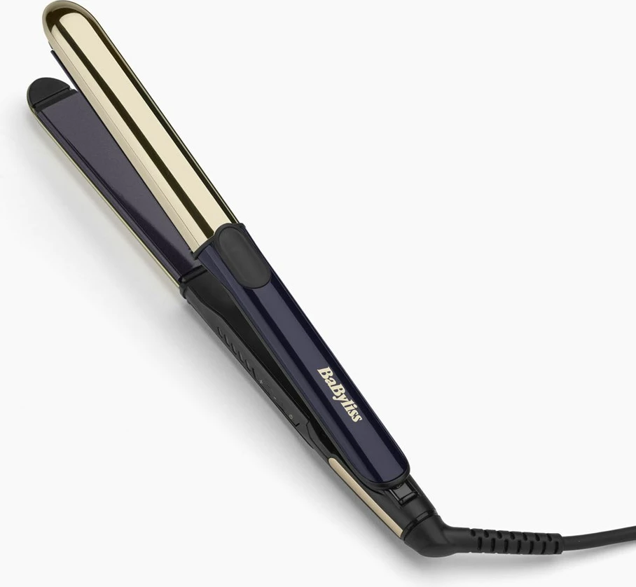 Hekur drejtimi flokësh Babyliss ST484E, pllaka qeramike, 5 nivele nxehtësie, zi/ari