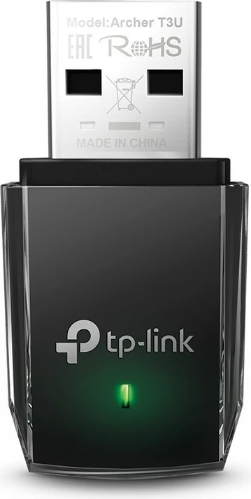 Kasë WiFi TP-LINK Archer T3U, USB, AC1300, Dual Band, E zezë