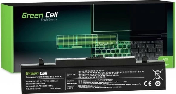 Bateri laptopi Green Cell SA01 për Samsung R519, 4400mAh, 11.1V, 6 qeliza