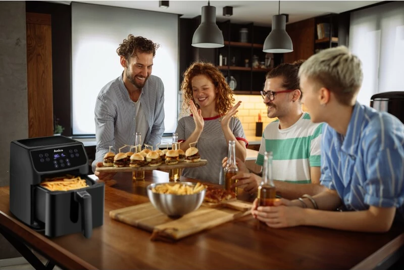 Fritezë pa vaj Amica AFM 4011, 5.5-6.8L, E zezë