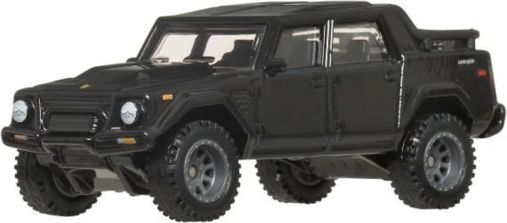 Maket makine 1:64, Hot Wheels Fast & Furious, Lamborghini LM002 HNW46/JBL86, metal me goma Real Riders, e zezë