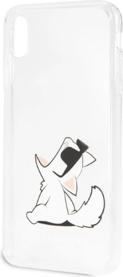 Mbështjellës Karl Lagerfeld Choupette Fun për iPhone XS Max, Transparent