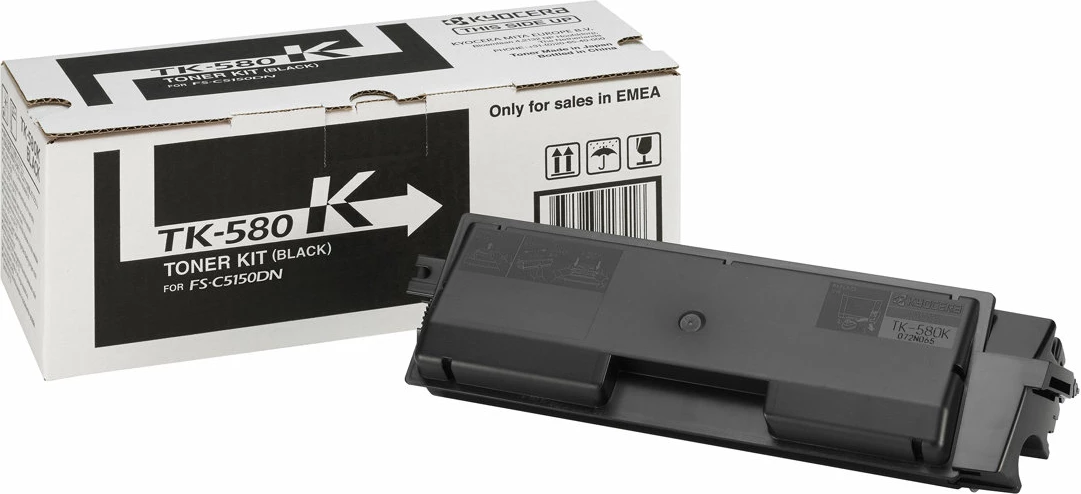 Toner Kyocera TK-580K, i zi, për ECOSYS P6021cdn/FS-C5150DN, 1 copë