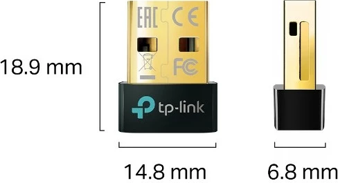 Nano adapter Bluetooth TP-LINK UB500, USB, Bluetooth 5.0, zi/artë