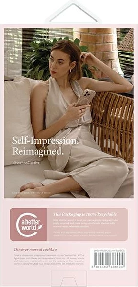 Mbështjellës UNIQ Coehl Prairie për iPhone 15 Pro Max, bezhë, me lule