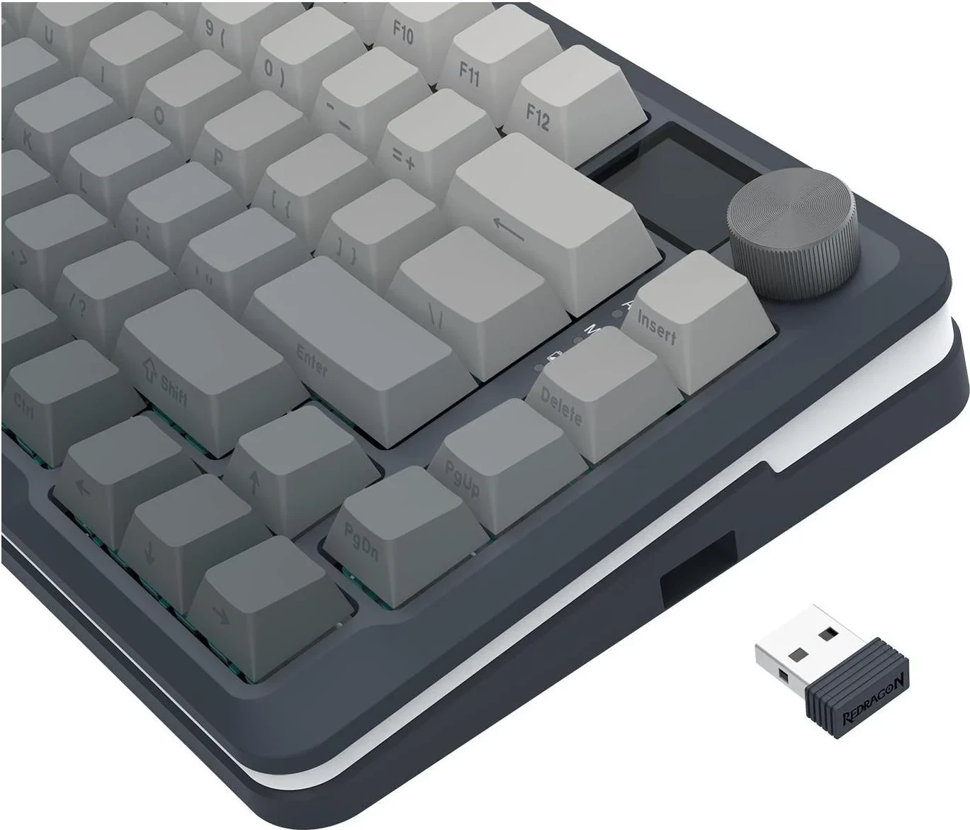 Tastierë Redragon K708GG-RGB-PRO Flekact, RGB, mekanike, gri