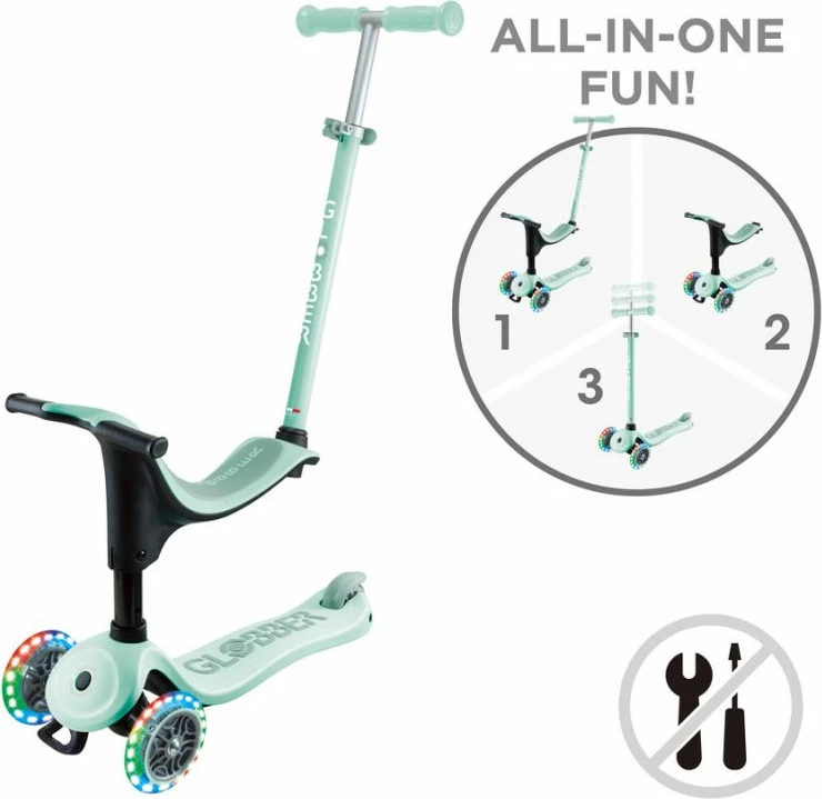 Skuter për fëmijë Globber, me drita