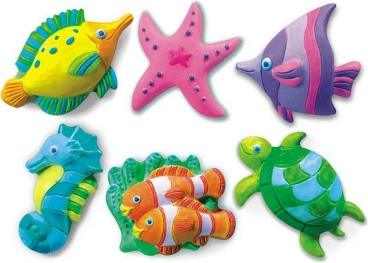 Set për krijim figurash gipsi 4m Sealife, shumëngjyrësh