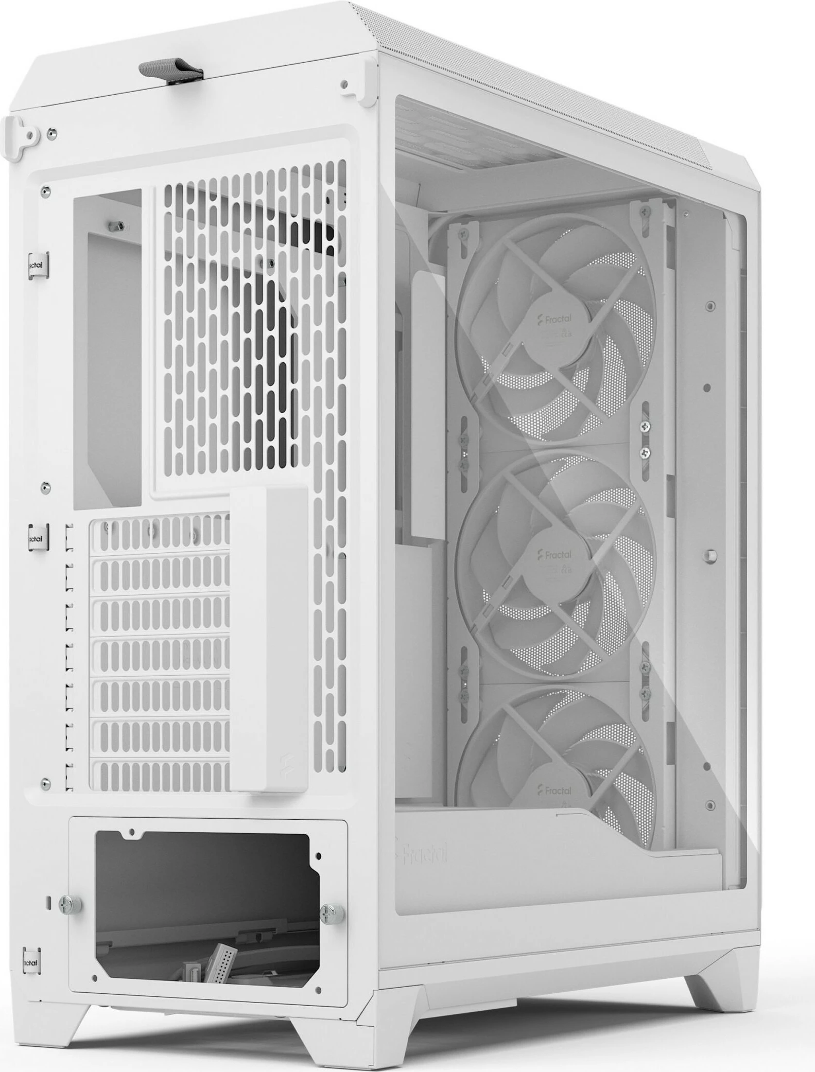 Kasë Fractal Design Meshify 3, midi tower, xham i temperuar, e bardhë