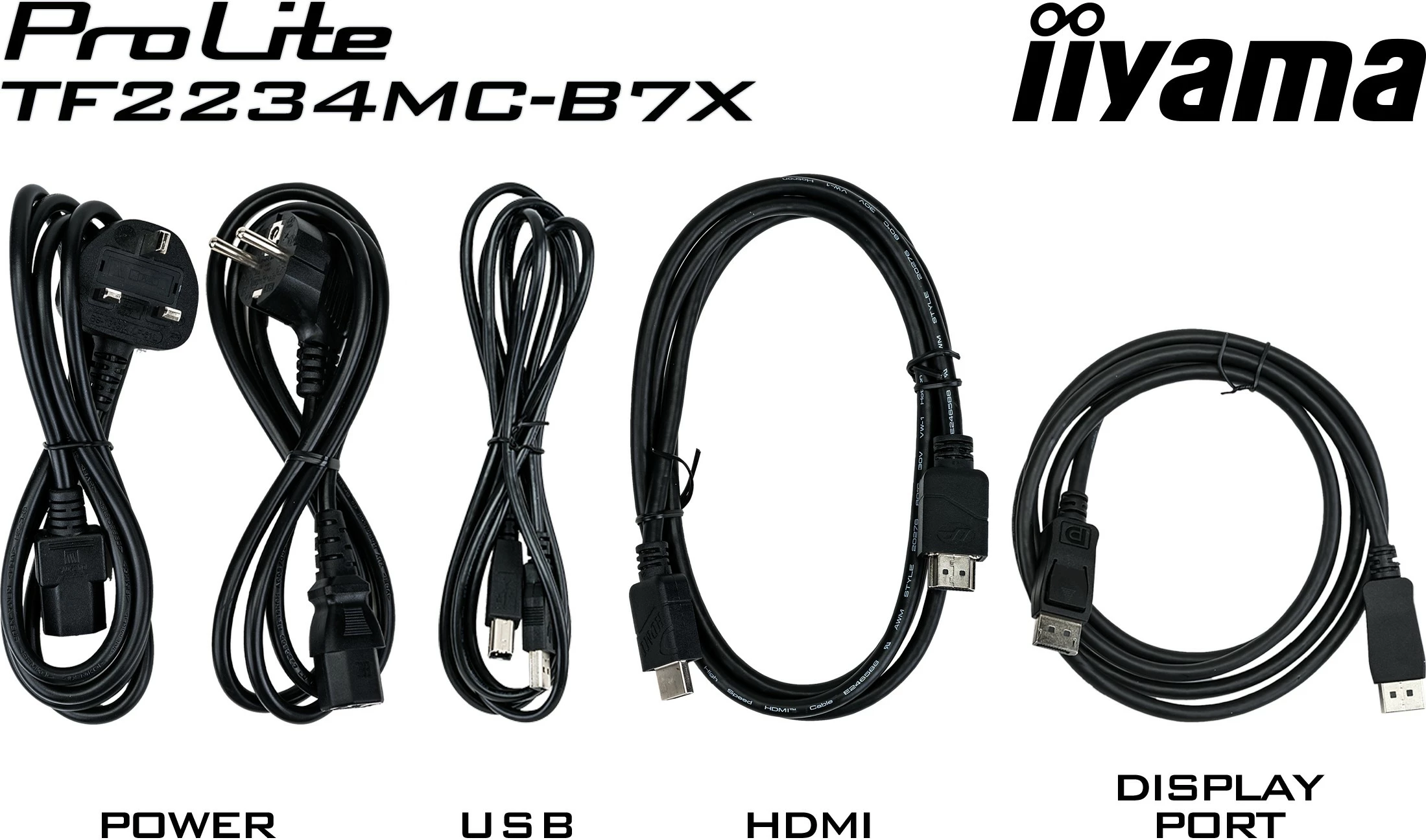 Monitor iiyama ProLite TF2234MC-B7X, 21.5", Full HD, LED, Touchscreen, i zi