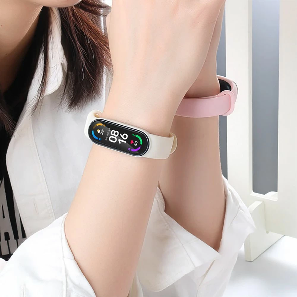 Rrip për smartband Tech-Protect IconBand për Xiaomi Mi Band 5/6/7/NFC, Rozë e çelët