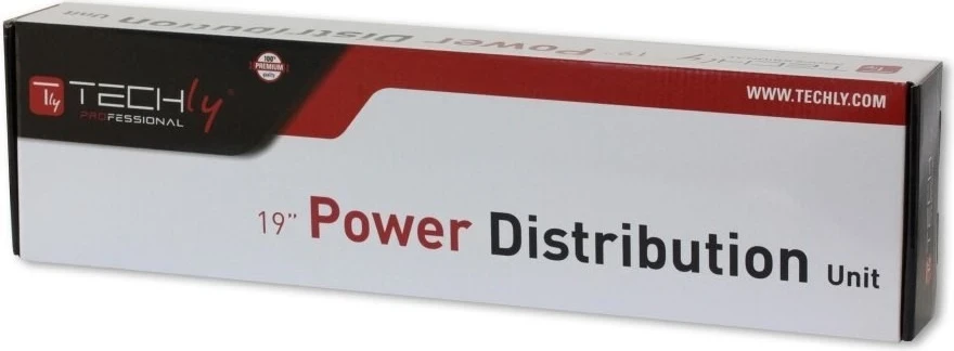 Shirit fuqie për kabinet Techly, 102635, 1U, me 8 priza Schuko dhe kabllo 3m C20