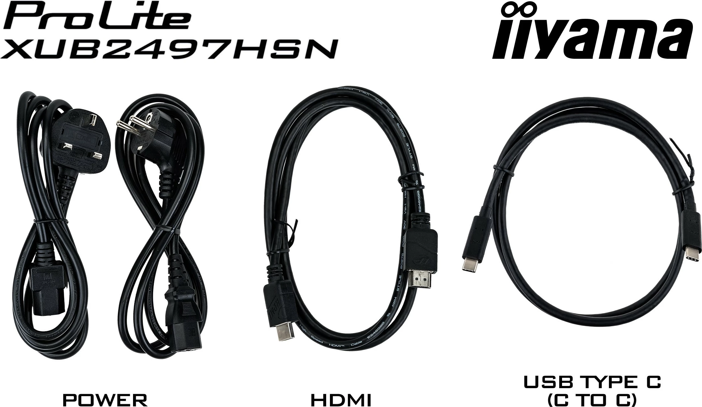 Monitor iiyama ProLite XUB2497HSN-W1, 23.8", Full HD, LED, Bardhë