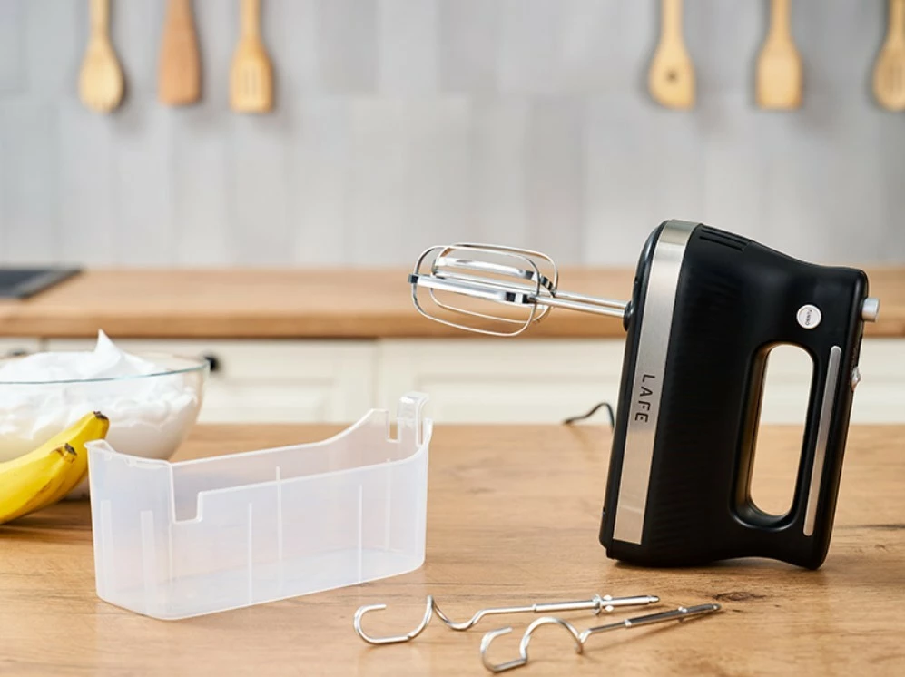 Mikser dore, Lafe, Mix&Store LAFMIX47473, 500W, 5 shpejtësi, turbo, me 2 lloje shtesash dhe kuti ruajtëse, e zezë