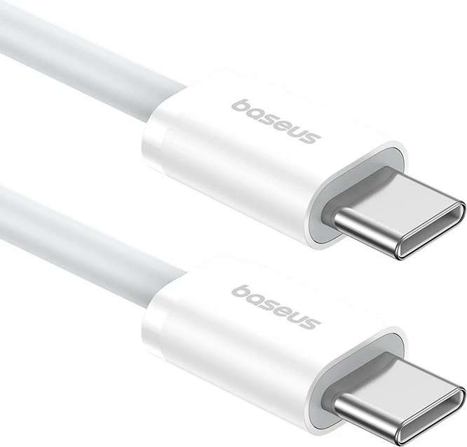 Kabllo USB C në USB C Baseus Superior, 1 m, 30 W, Bardhë