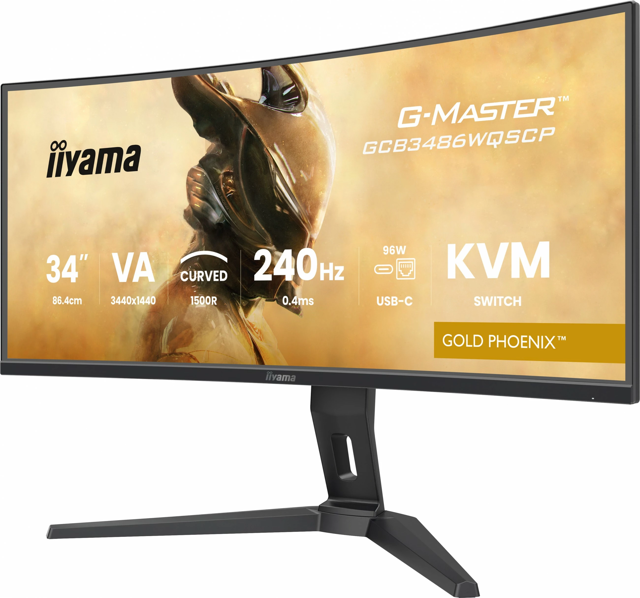 Monitor iiyama G-Master GCB3486WQSCP 34 inç, 3440x1440, 240Hz, KVM, i zi