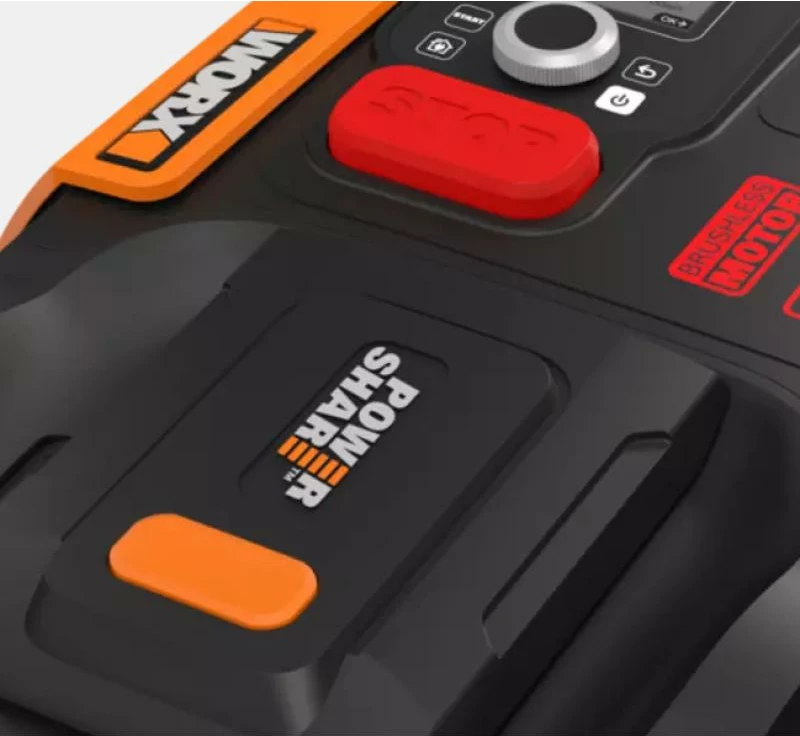 kositës robotik, Worx Landroid M500 Plus WR165E, deri 500 m², e zezë/portokalli