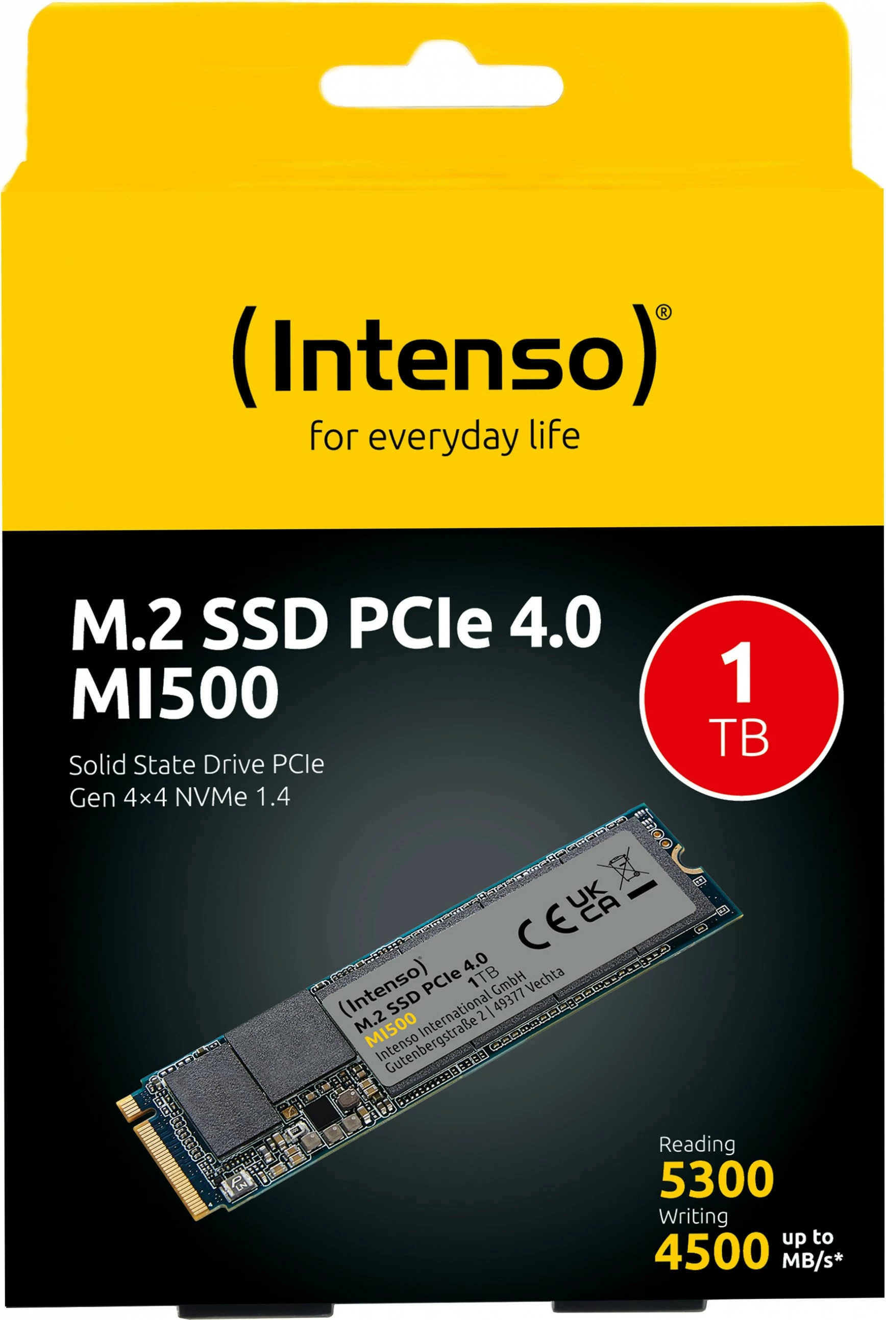 SSD Intenso MI500, 1 TB, M.2, 5300 MB/s
