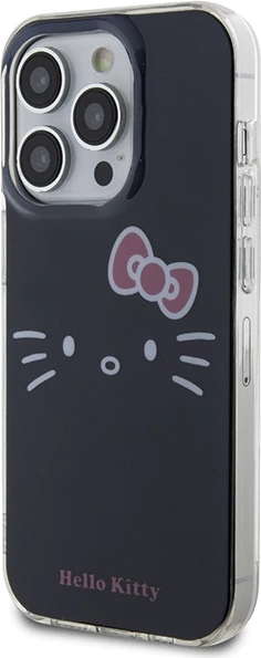 Mbështjellës Hello Kitty IML Kitty Face për iPhone 14 Pro Max, i zi