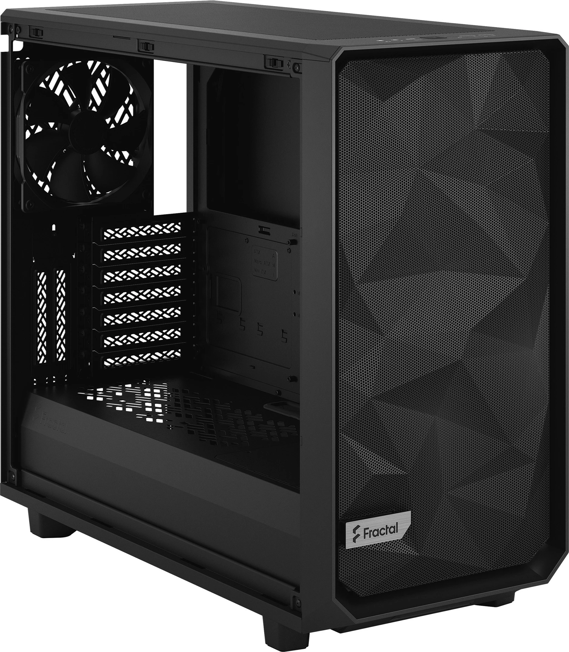 Kasë Fractal Design Meshify 2, Tower, ATX, EATX, micro ATX, Mini-ITX, e zezë