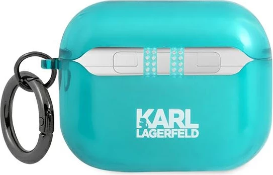 Mbështjellës Karl Lagerfeld KLAPUCHFL për AirPods Pro, Choupette, kaltër