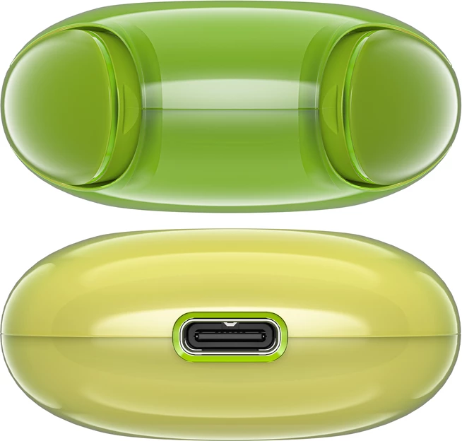 Kufje Acefast T9, wireless, Bluetooth 5.3, me ekran LED, IPX4, të gjelbra