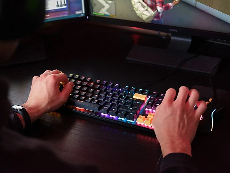 Set tastierë mekanike dhe maus Tracer GAMEZONE HORNET87, USB, i zi