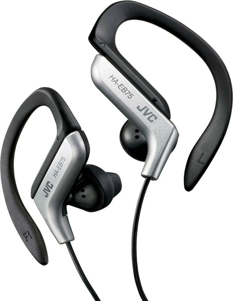Kufje sportive JVC HA-EB75-S-E, ear-clip, 3.5mm, argjend