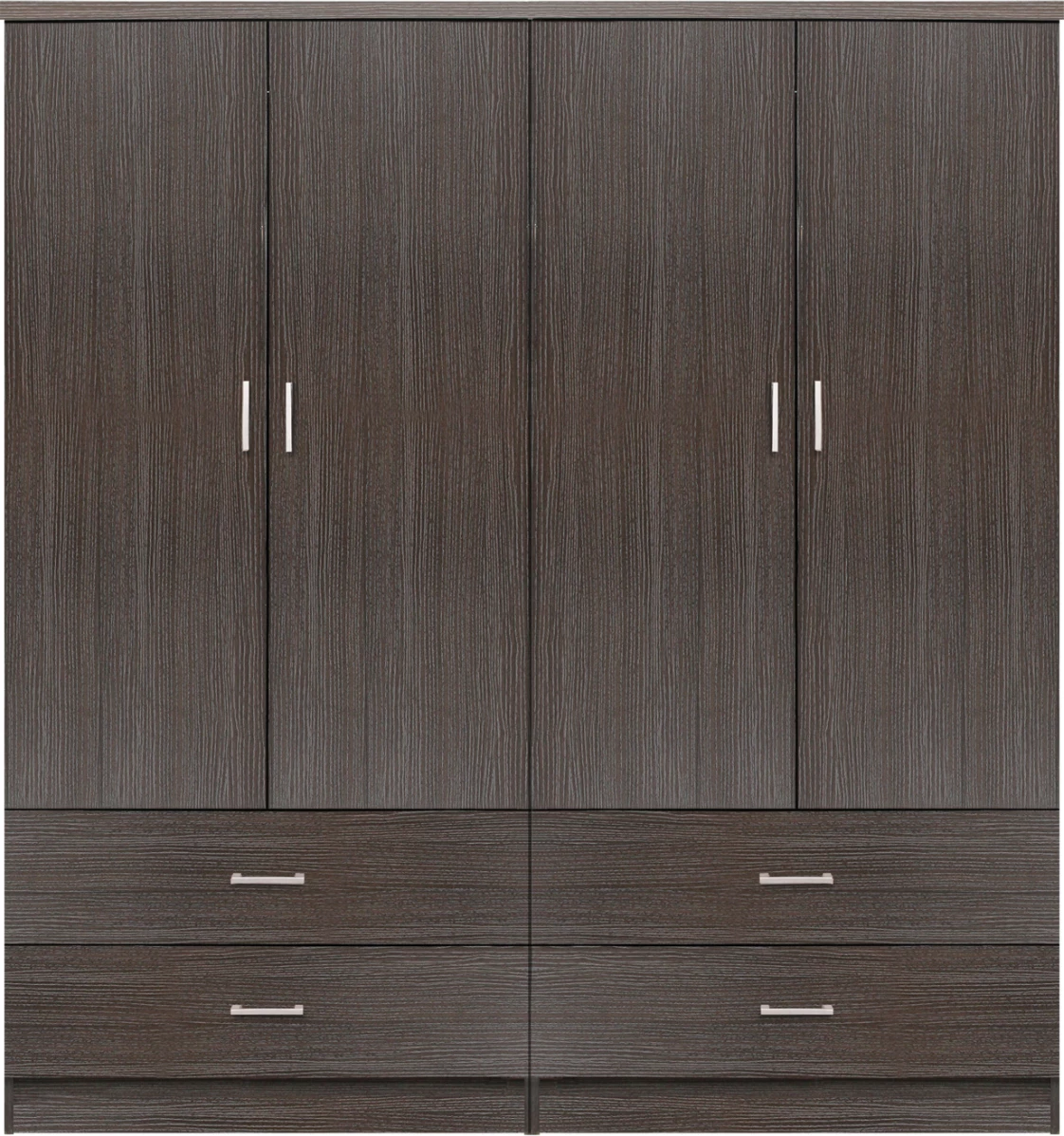 Set 2 copë Gardërobë 4 fletë me 2 sirtarë Zebrano 160x42x181 FH11349.01