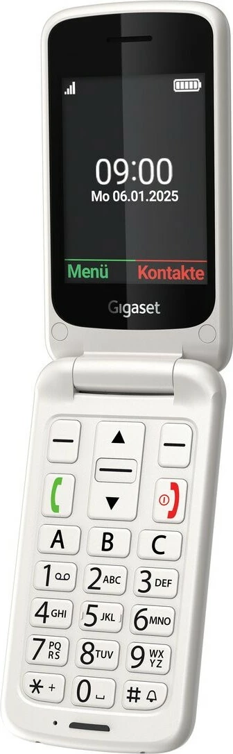 Celular Gigaset GL595 Dual SIM, 32MB RAM, 2.8", Pearl White