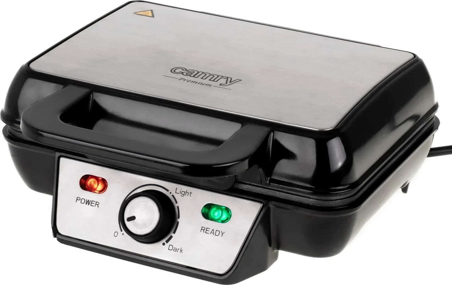 Aparat për gofra Camry CR 3046, 2 gofra, ngjyrë argjendtë-e zezë