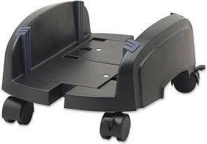 Kasë Manhattan 432832 për kompjuter, me rrota, e zezë