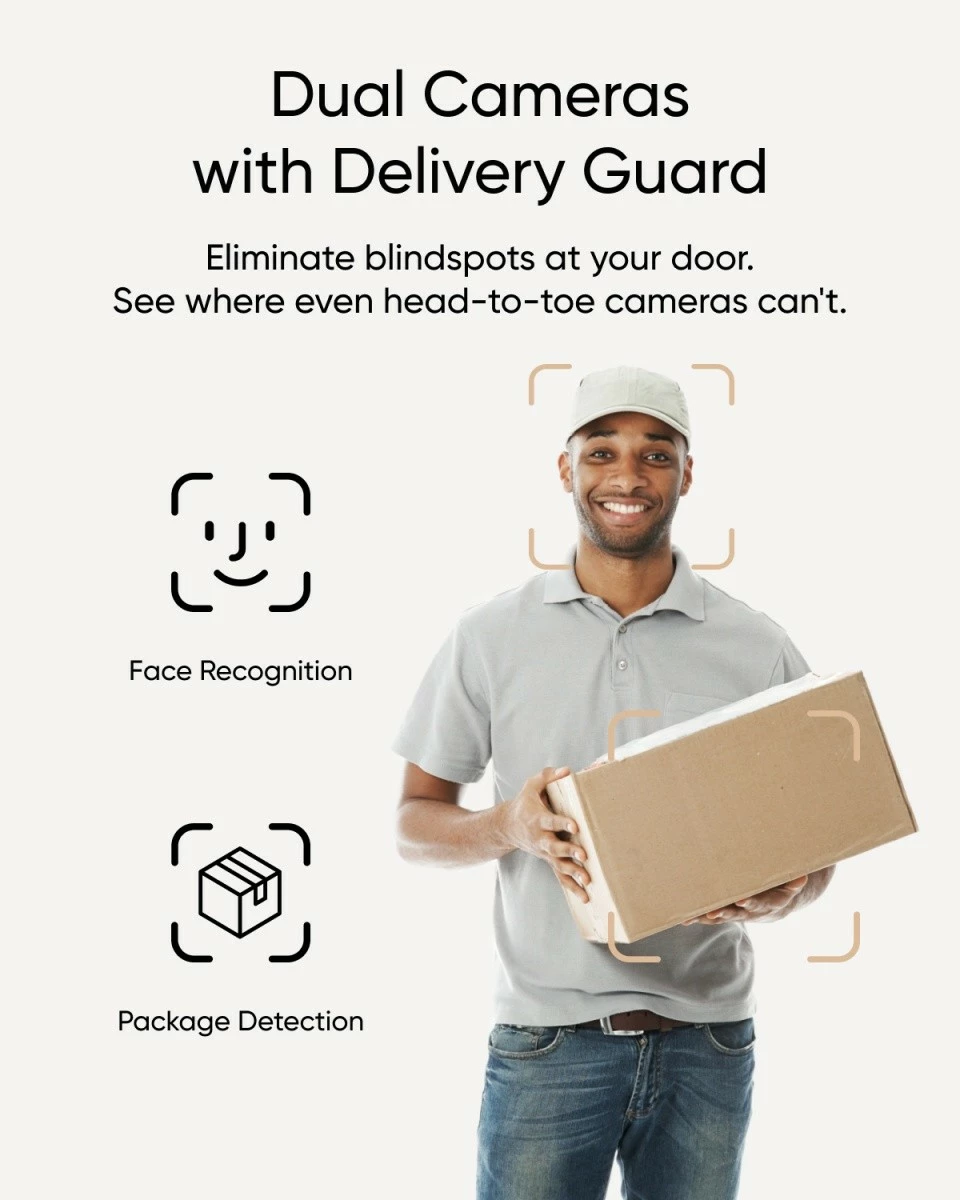 Video derë Anker B2C E340, 2K, me dy kamera, e zezë